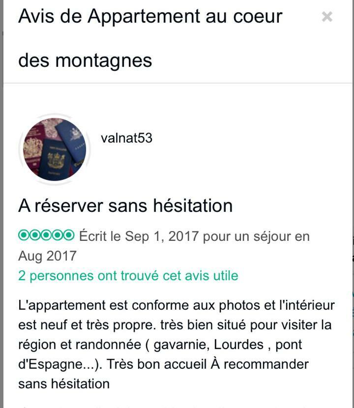 Appartement Tt Confort Au Coeur Des Montagnes Avec Vue Sur Les Montagnes Wifi Luz-Saint-Sauveur Exteriör bild